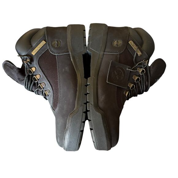 Timberland Men’s Waterproof Field Boots Size 7.5 black Leather Work Hiking - Picture 6 of 7